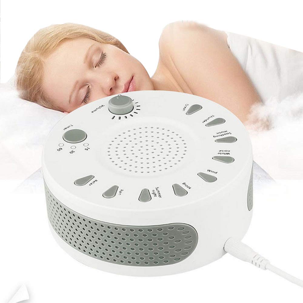 白噪音睡眠仪 改善睡眠质量神奇 创意助睡理疗仪 (白色)